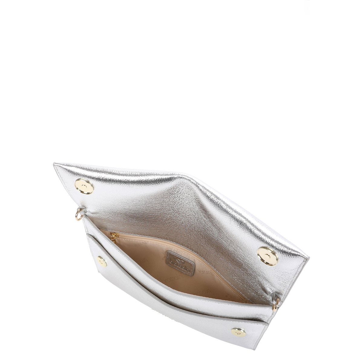 Braccialini Pochette Jinny Leather Argento - 3 Braccialini Pochette Jinny Leather Argento - 3