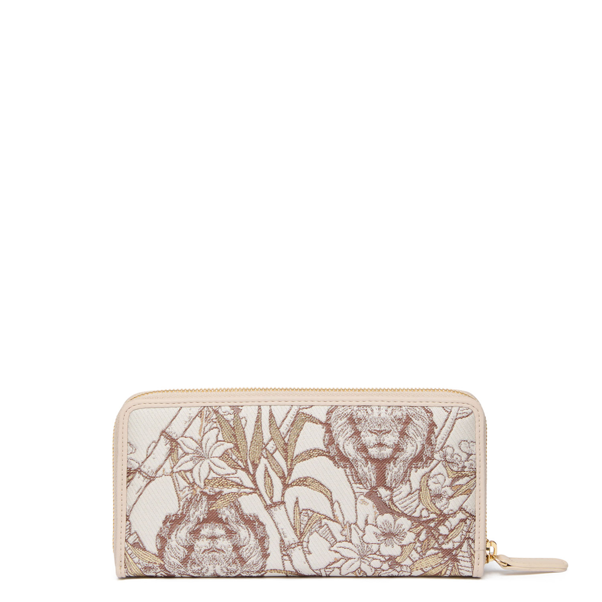 Braccialini Portafoglio Jacquard Zip Around Beige - 2 Braccialini Portafoglio Jacquard Zip Around Beige - 2