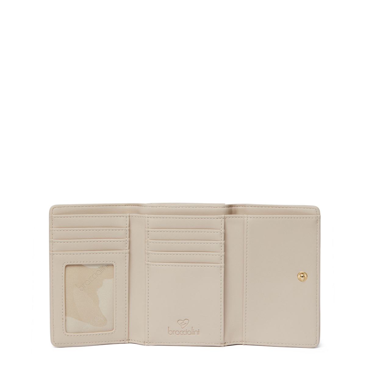 Braccialini Portafoglio Piccolo Jacquard Beige - 3