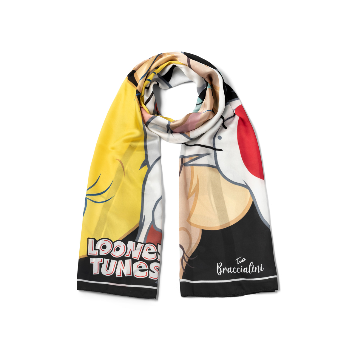 Braccialini Foulard Looney Tunes Nero - 2