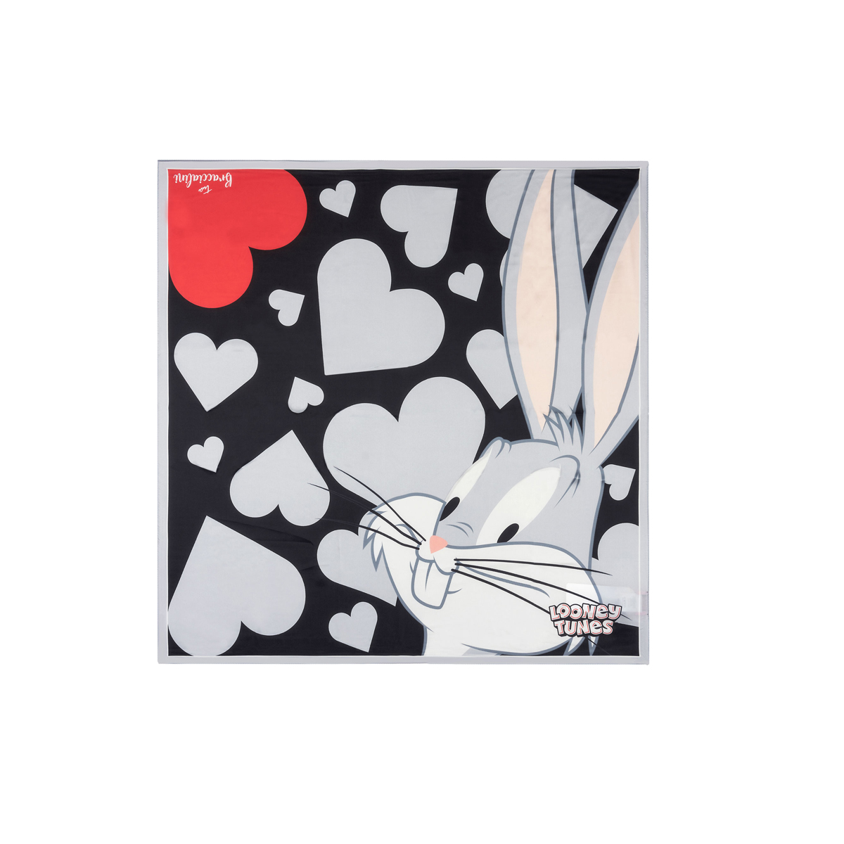 Braccialini Foulard Quadrato Looney Tunes Nero - 1