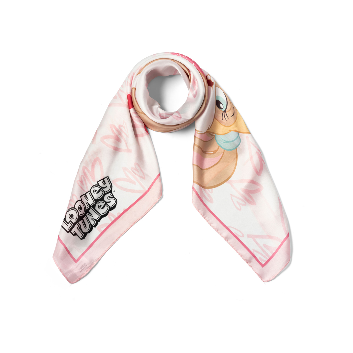 Braccialini Foulard Quadrato Looney Tunes Bianco - 2