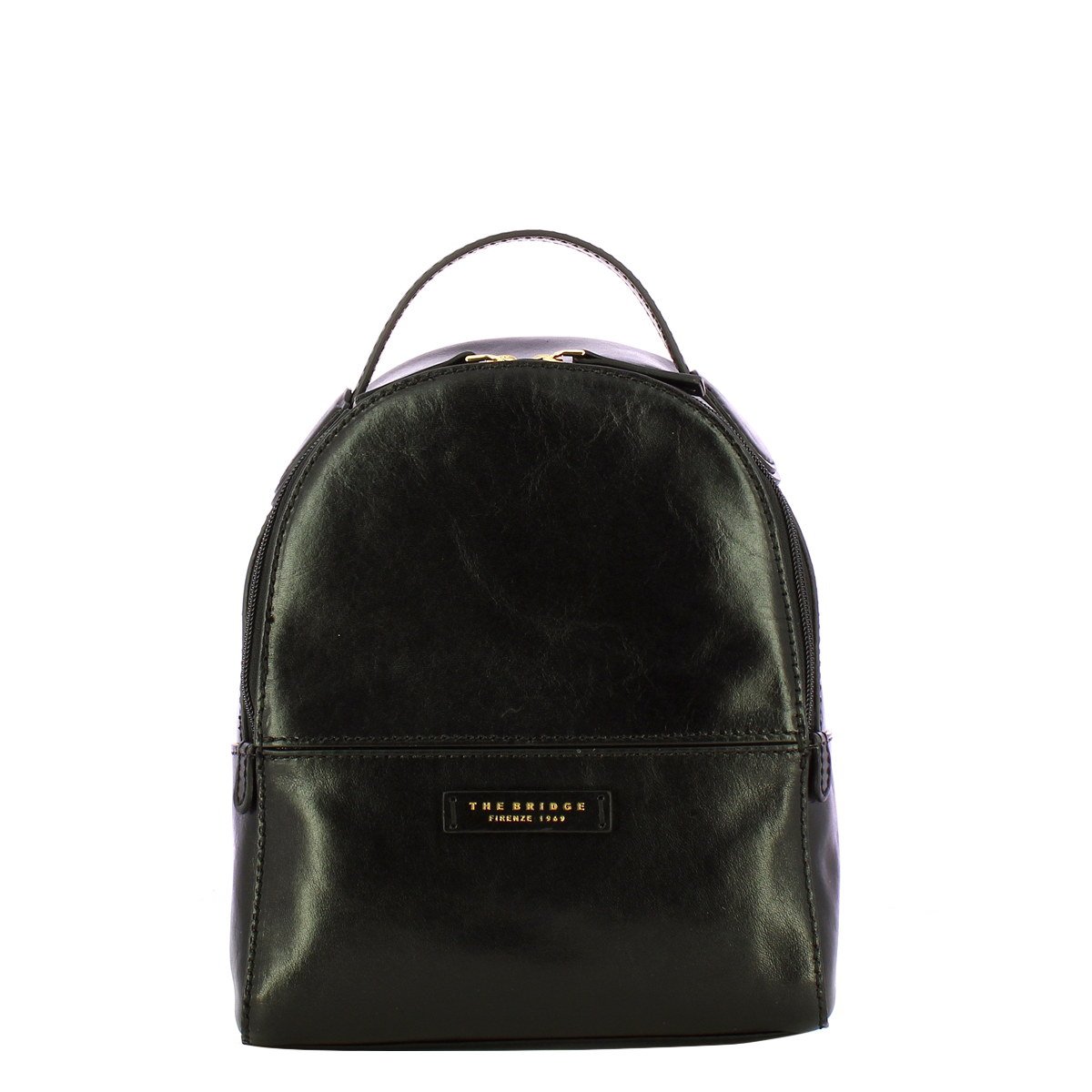The Bridge Elettra Nero Oro Small Backpack - 1 The Bridge Elettra Nero Oro Small Backpack - 1
