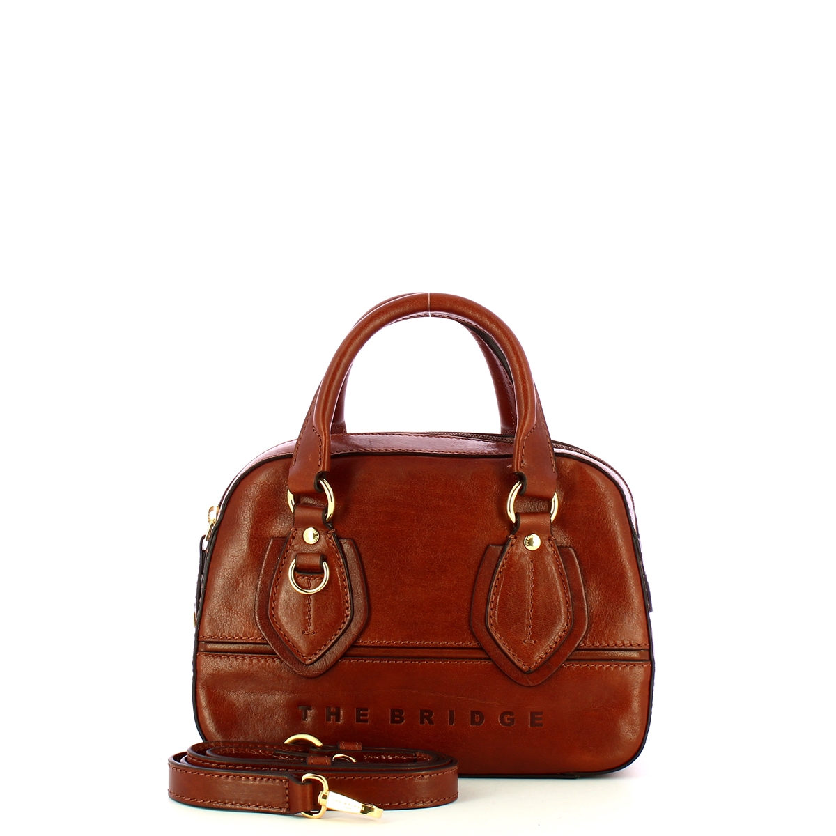 The Bridge Daphne Marrone Oro Handbag - 4 The Bridge Daphne Marrone Oro Handbag - 4
