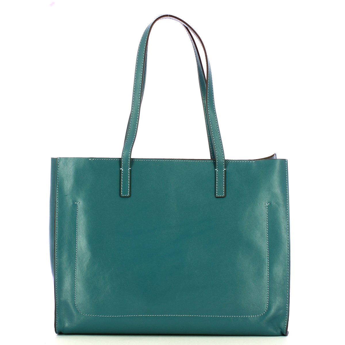 The Bridge Shopping Bag Mirra Sky With Gold - 3 The Bridge Shopping Bag Mirra Sky With Gold - 3
