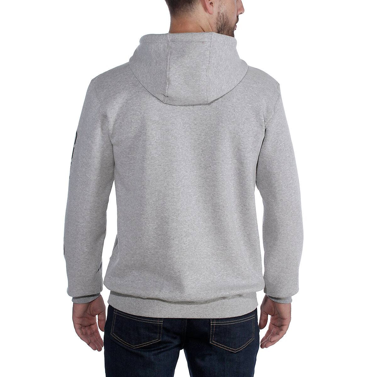 Carhartt Felpa Midweight Logo Sleeve Graphic Heather Grey Black - 2