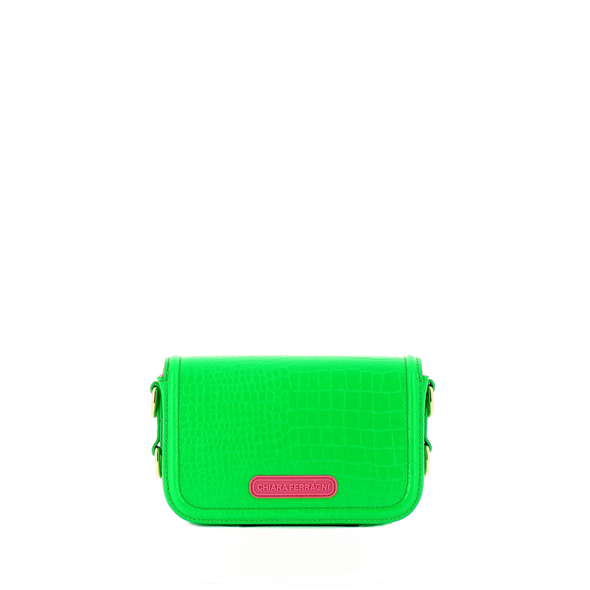 Chiara Ferragni Borsa Eyelike Small Croco Bright Green - 3 Chiara Ferragni Borsa Eyelike Small Croco Bright Green - 3