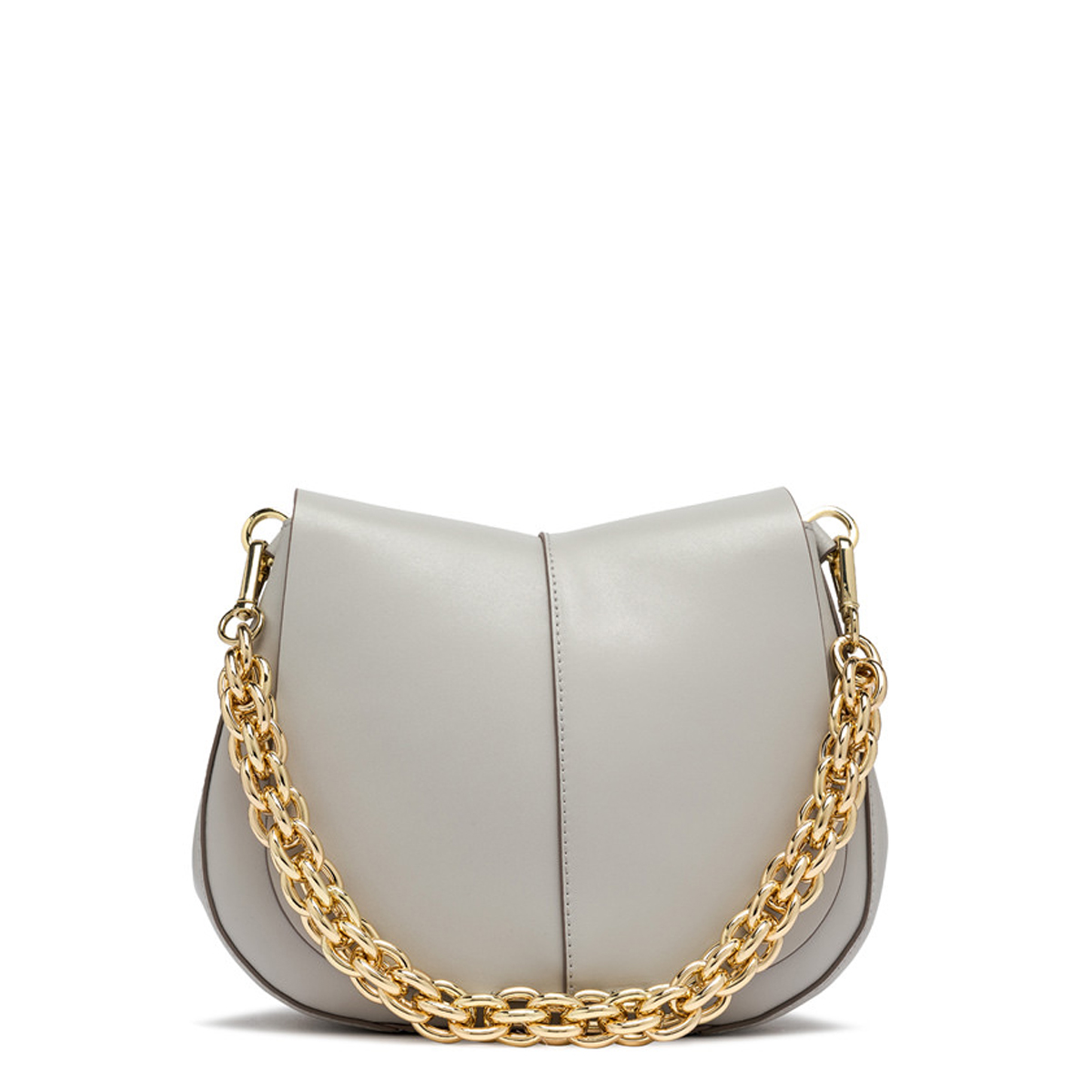 Gianni Chiarini Borsa a tracolla Helena Round Small con catena Silice - 1 Gianni Chiarini Borsa a tracolla Helena Round Small con catena Silice - 1