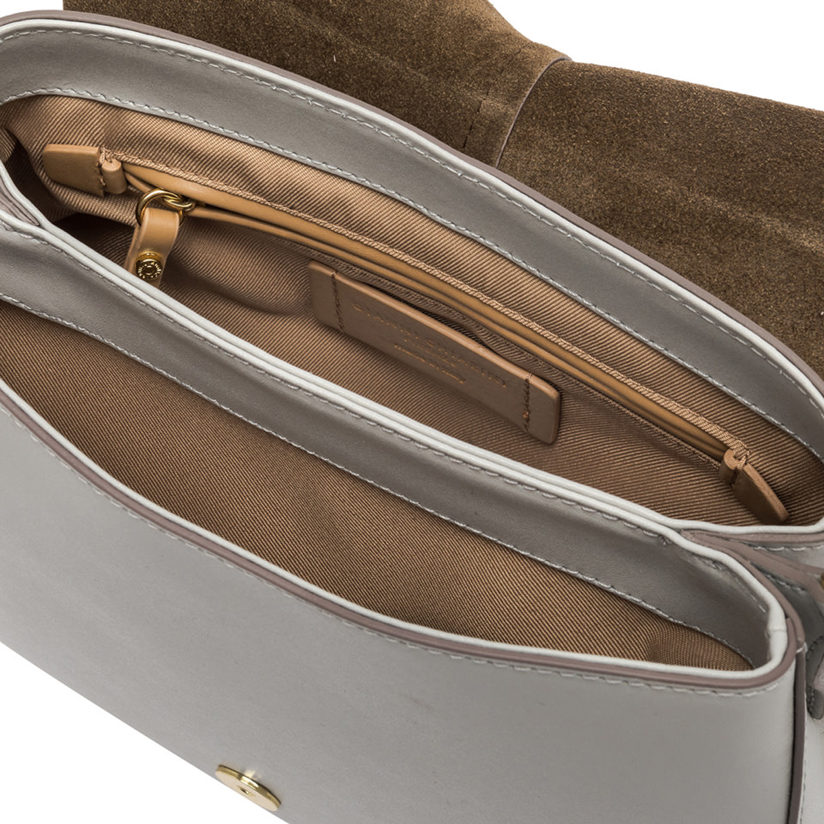 Gianni Chiarini Borsa a tracolla Helena Round Small con catena Silice - 5 Gianni Chiarini Borsa a tracolla Helena Round Small con catena Silice - 5