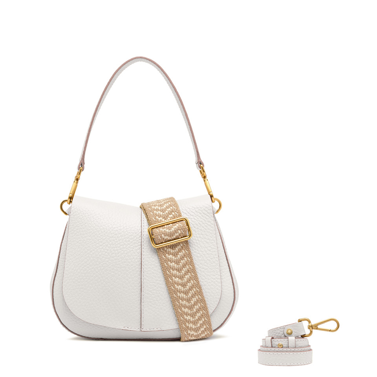 Gianni Chiarini Borsa a spalla Helena Round Small Sabbia - 2