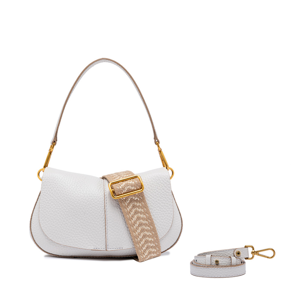 Gianni Chiarini Borsa a spalla Helena Round Small Sabbia - 2