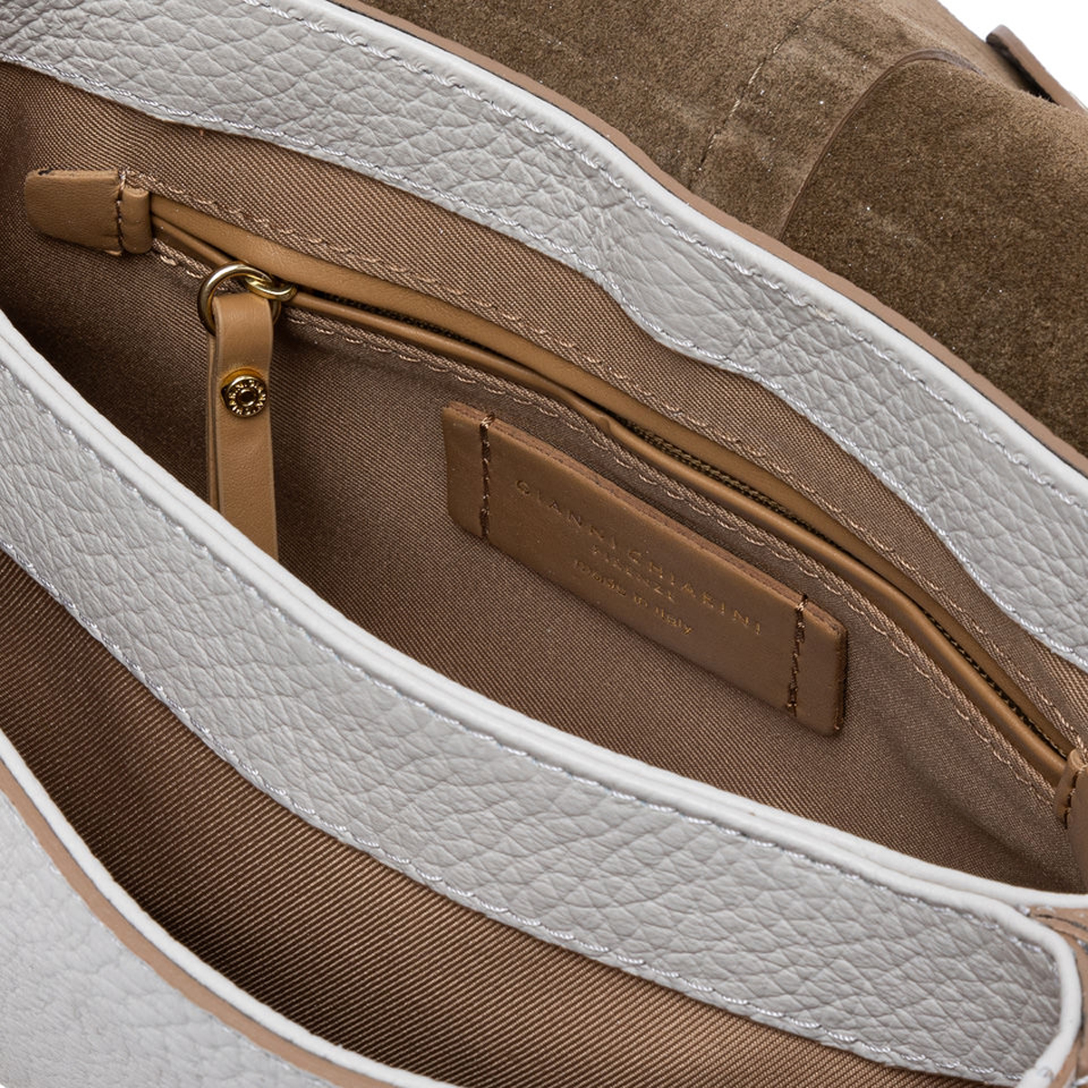 Gianni Chiarini Borsa a spalla Helena Round Small Sabbia - 5