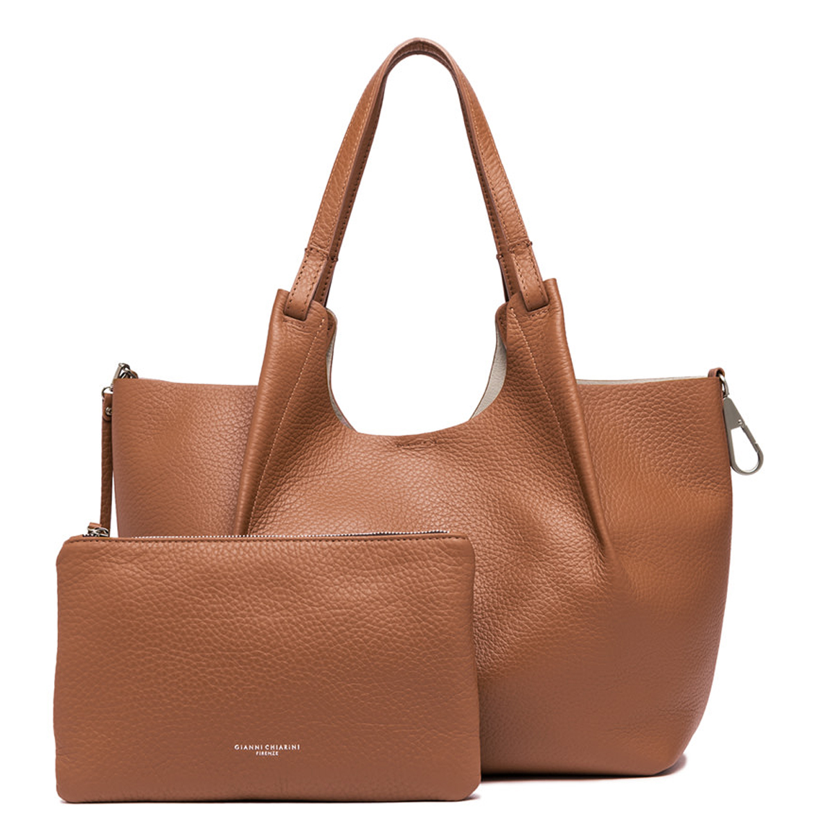Gianni Chiarini Hobo Bag Dua Castoro Caramello Sabbia - 6
