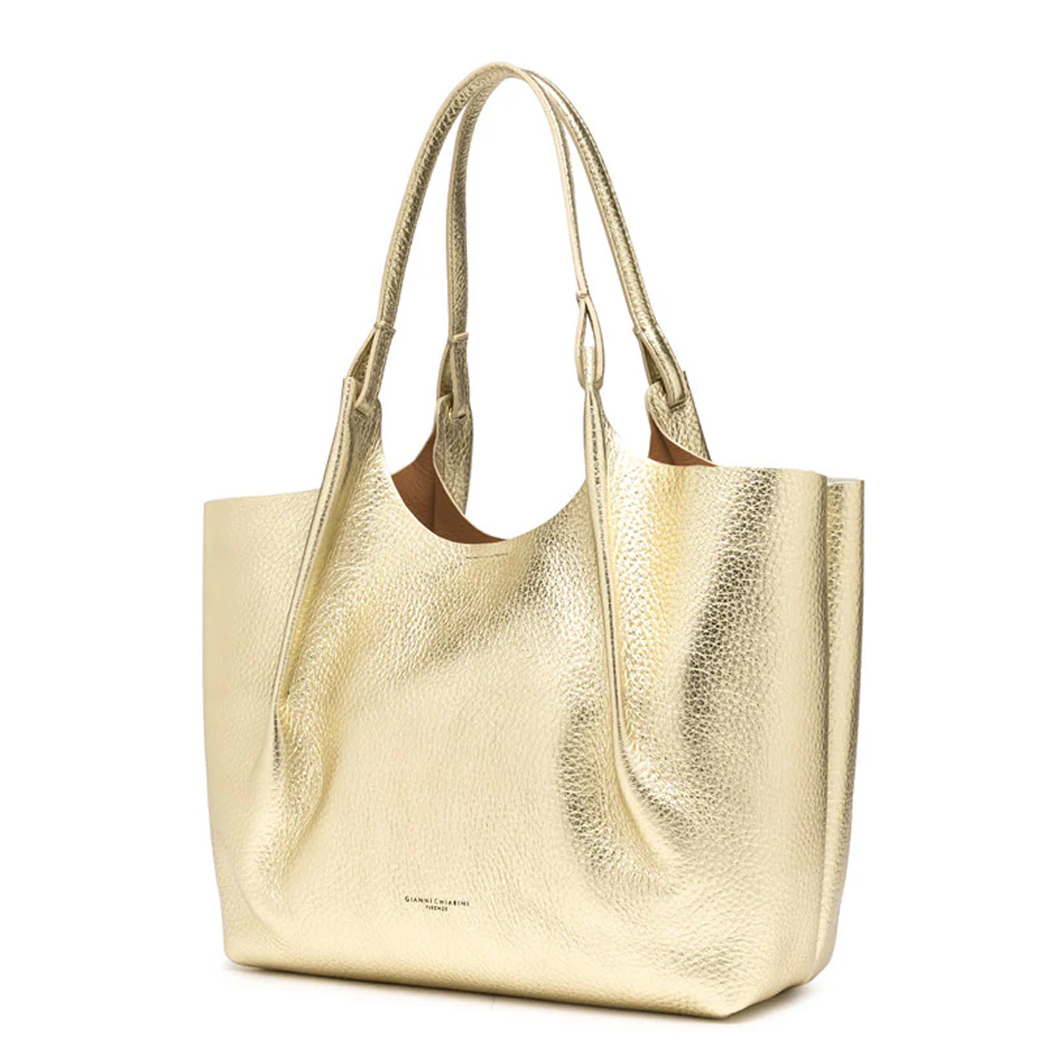 Gianni Chiarini Hobo Bag Dua Light Gold Caramello - 2