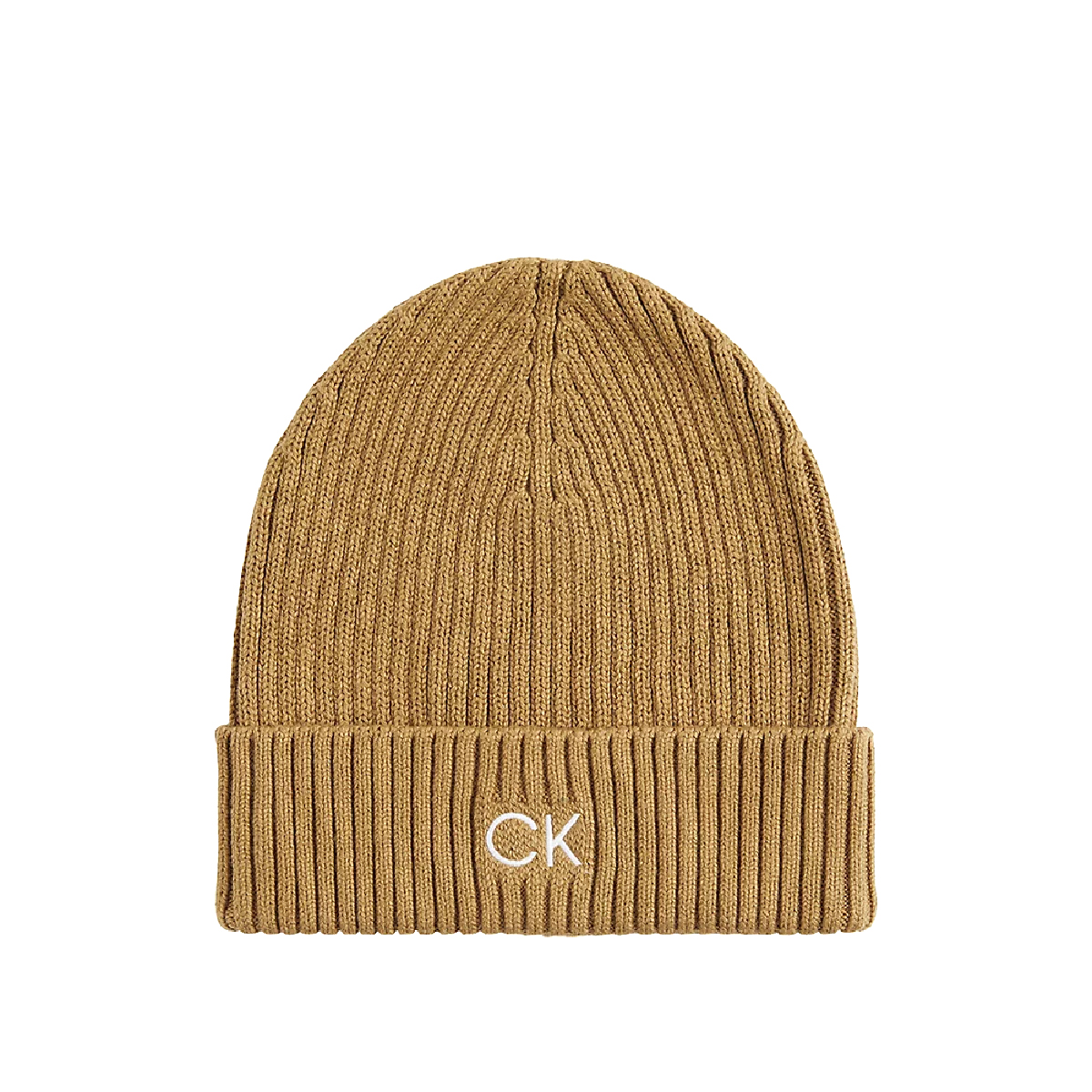 Calvin Klein Berretto in Misto Cotone Biologico Caramel - 1 Calvin Klein Berretto in Misto Cotone Biologico Caramel - 1