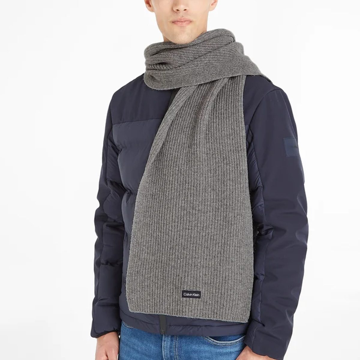 Calvin Klein Sciarpa in misto lana Grey - 2