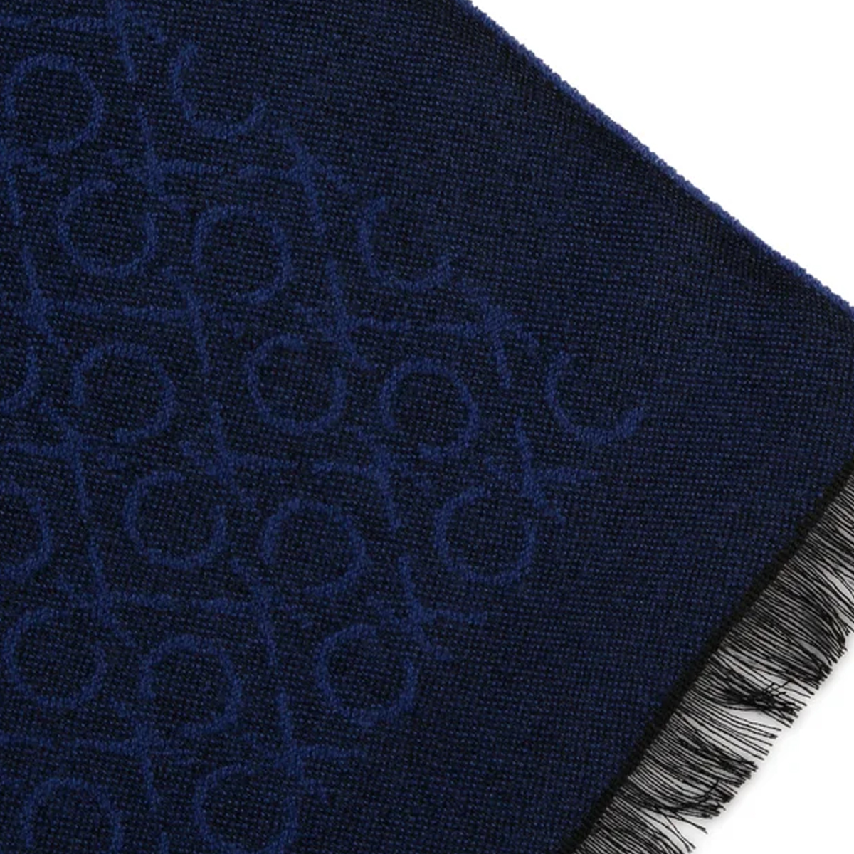 Calvin Klein Sciarpa logata in misto lana Navy - 2