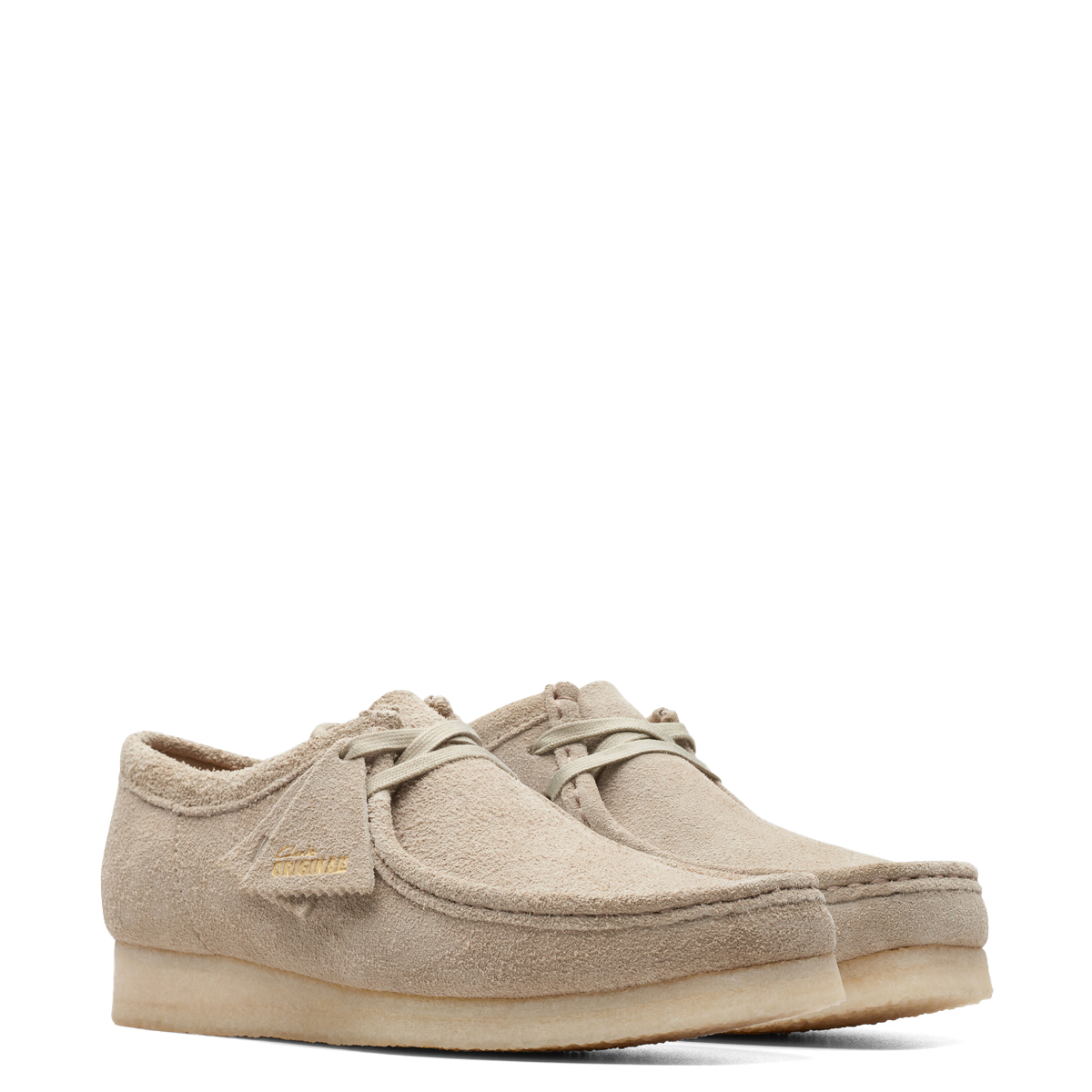 Clarks Scarpa Wallabee Pale Grey Suede - 4