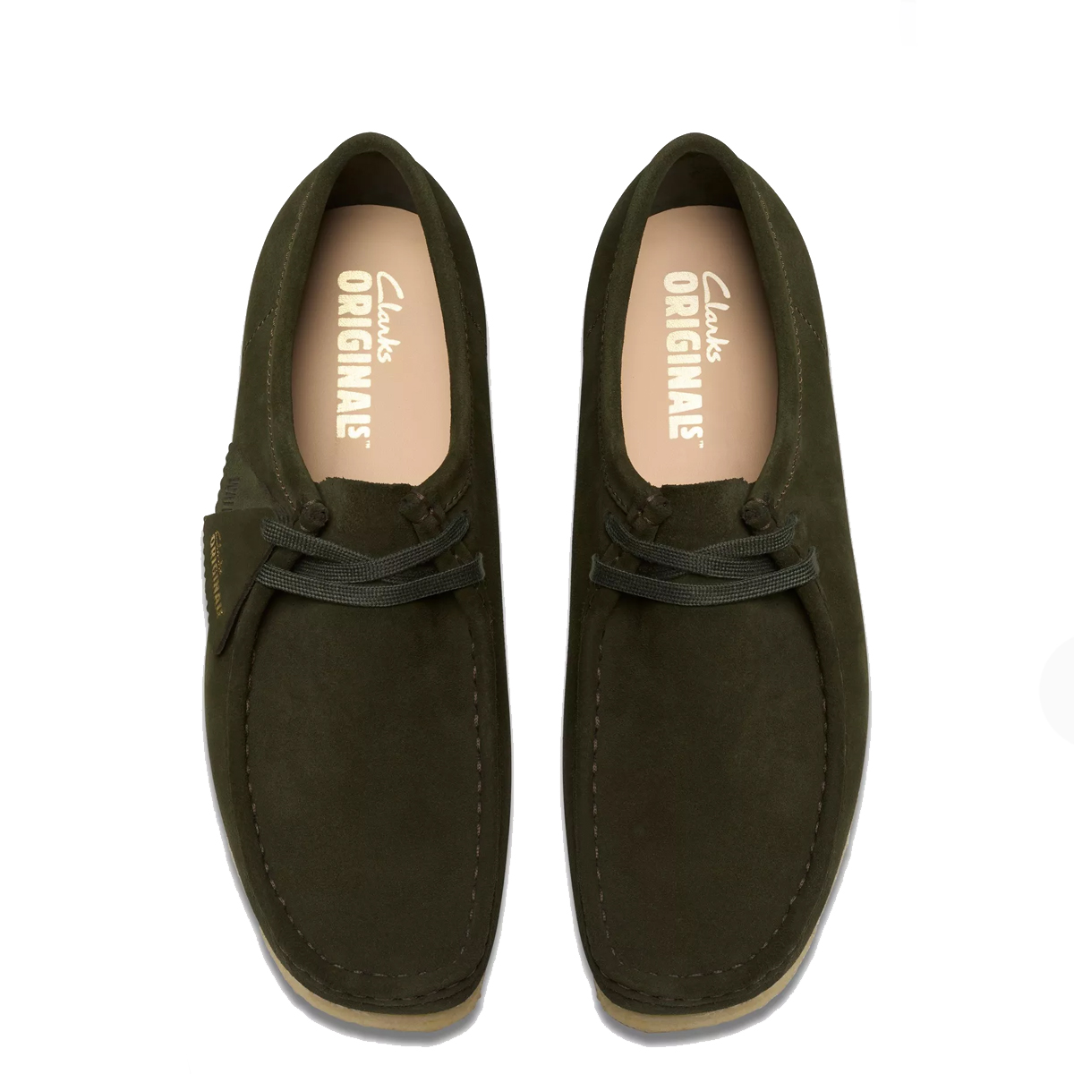 Clarks Scarpa Wallabee Forest Green Suede - 6