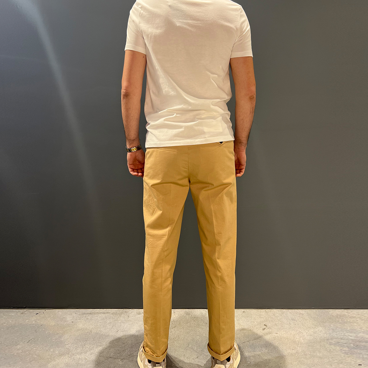 Clarks Pantaloni Alfred Chino Pinces Khaki - 5