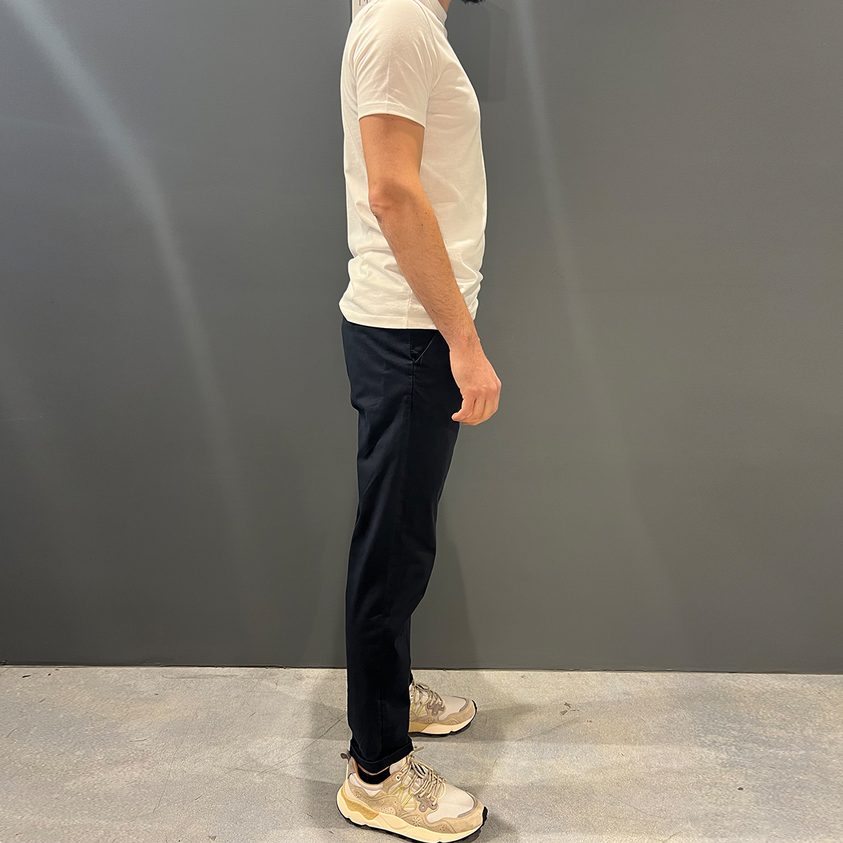 Clarks Pantaloni Alfred Chino Pinces Navy Blue - 4