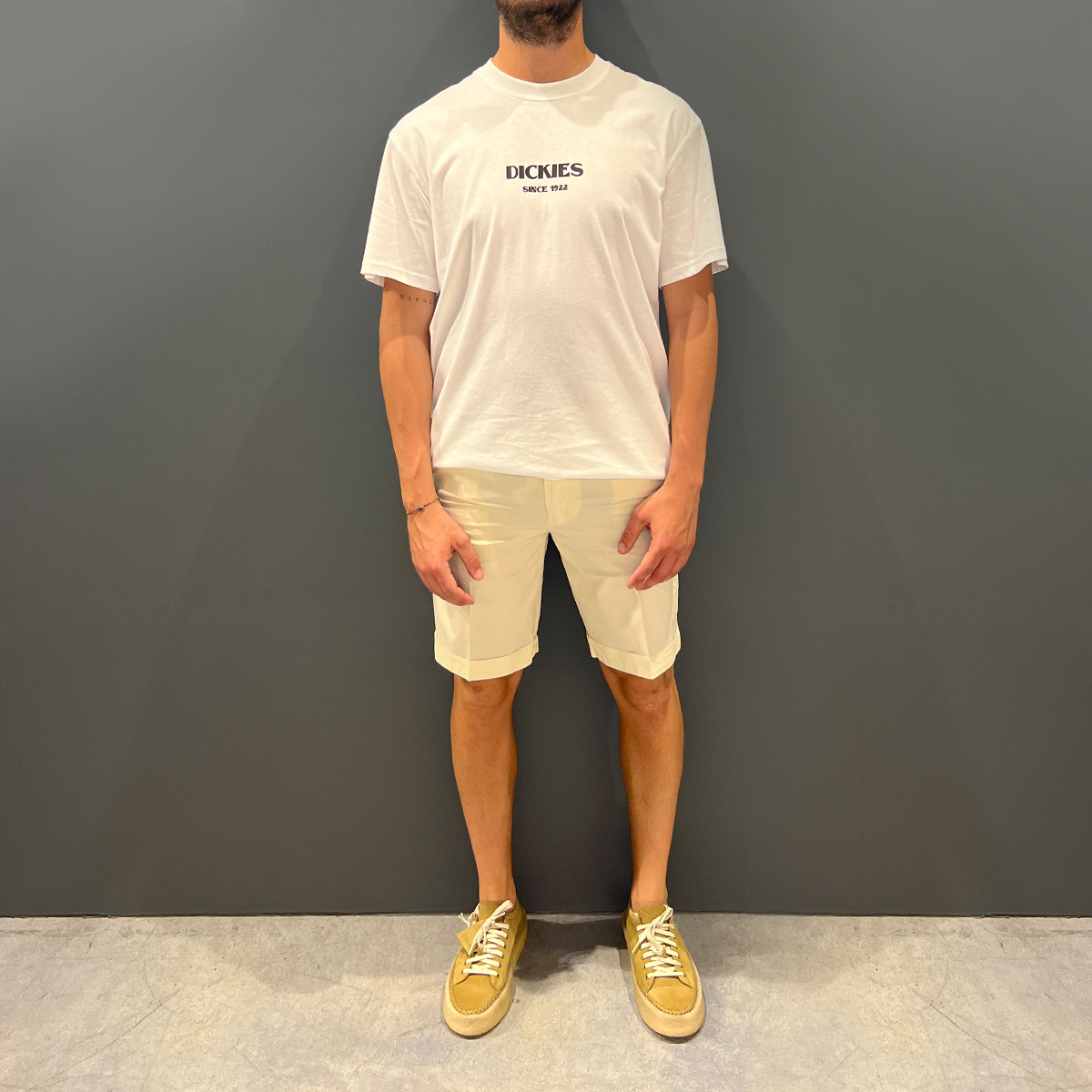 Clark Bermuda Harold Chino Regular Ivory - 3