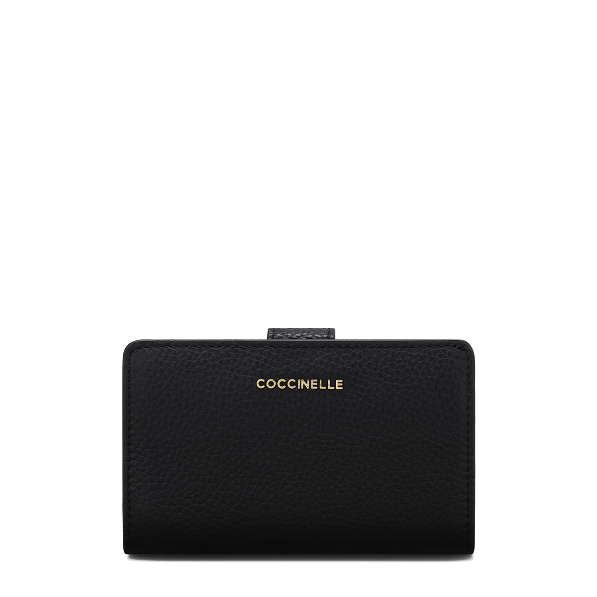 Coccinelle Portafoglio Medio Metallic Soft Noir - 1 Coccinelle Portafoglio Medio Metallic Soft Noir - 1