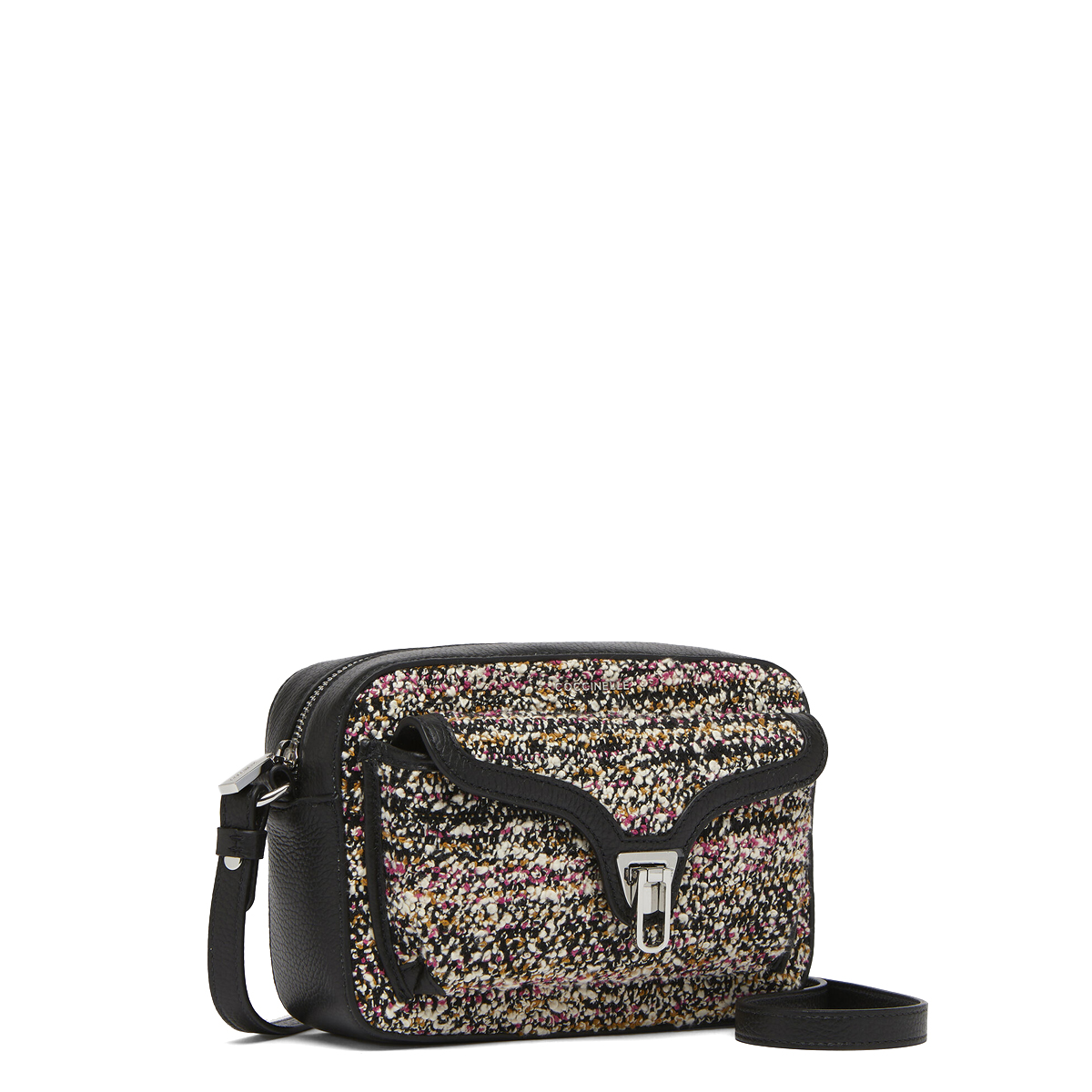 Coccinelle Borsa a tracolla Beat Soft Small Pixel Bouclè Medium Multicolor Pulp Pink Noir - 2 Coccinelle Borsa a tracolla Beat Soft Small Pixel Bouclè Medium Multicolor Pulp Pink Noir - 2