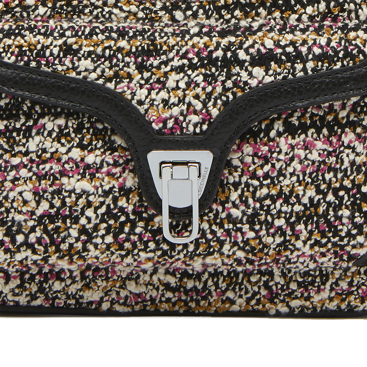 Coccinelle Borsa a tracolla Beat Soft Small Pixel Bouclè Medium Multicolor Pulp Pink Noir - 3 Coccinelle Borsa a tracolla Beat Soft Small Pixel Bouclè Medium Multicolor Pulp Pink Noir - 3