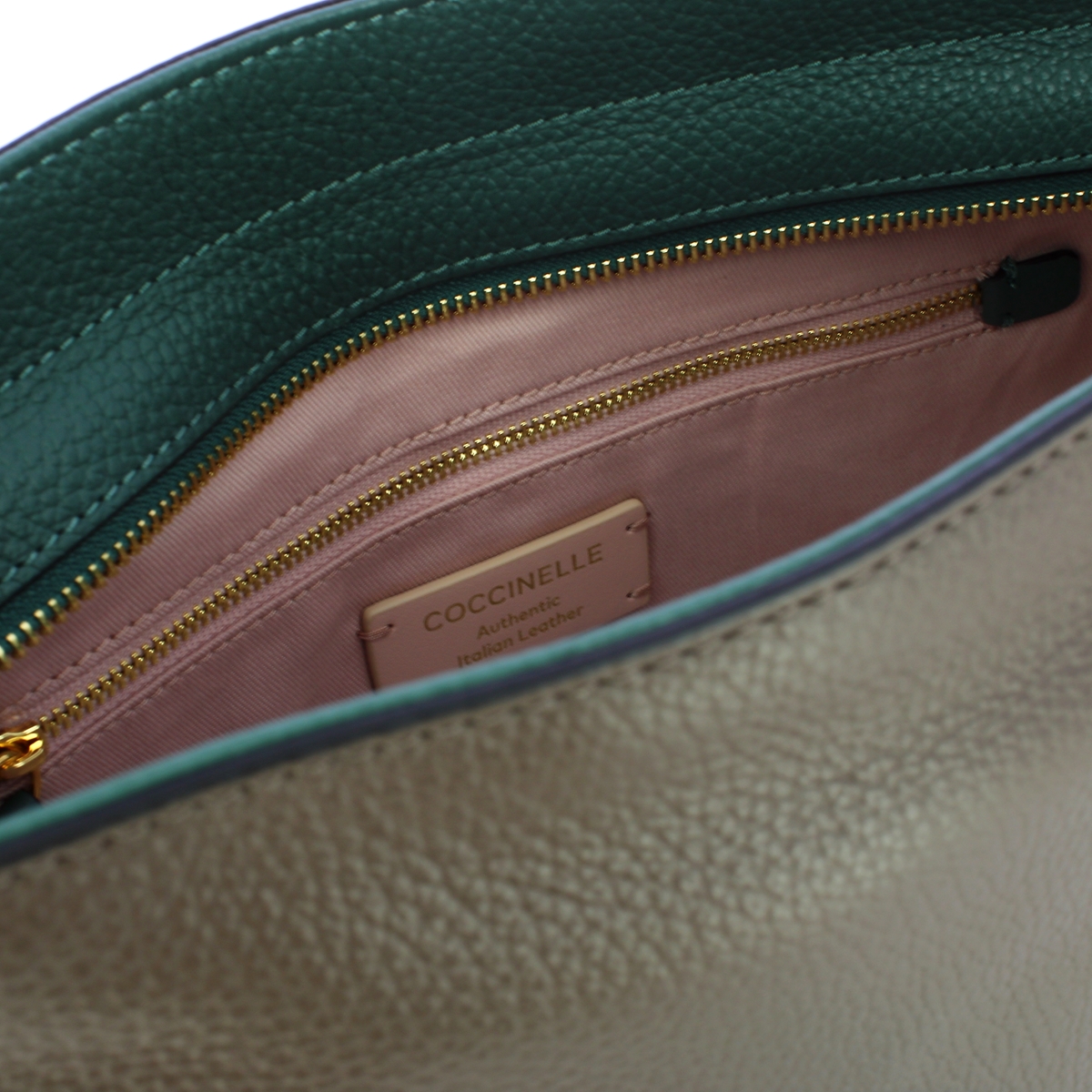 Coccinelle Hobo Bag Lea Coffee Kale Green - 5 Coccinelle Hobo Bag Lea Coffee Kale Green - 5