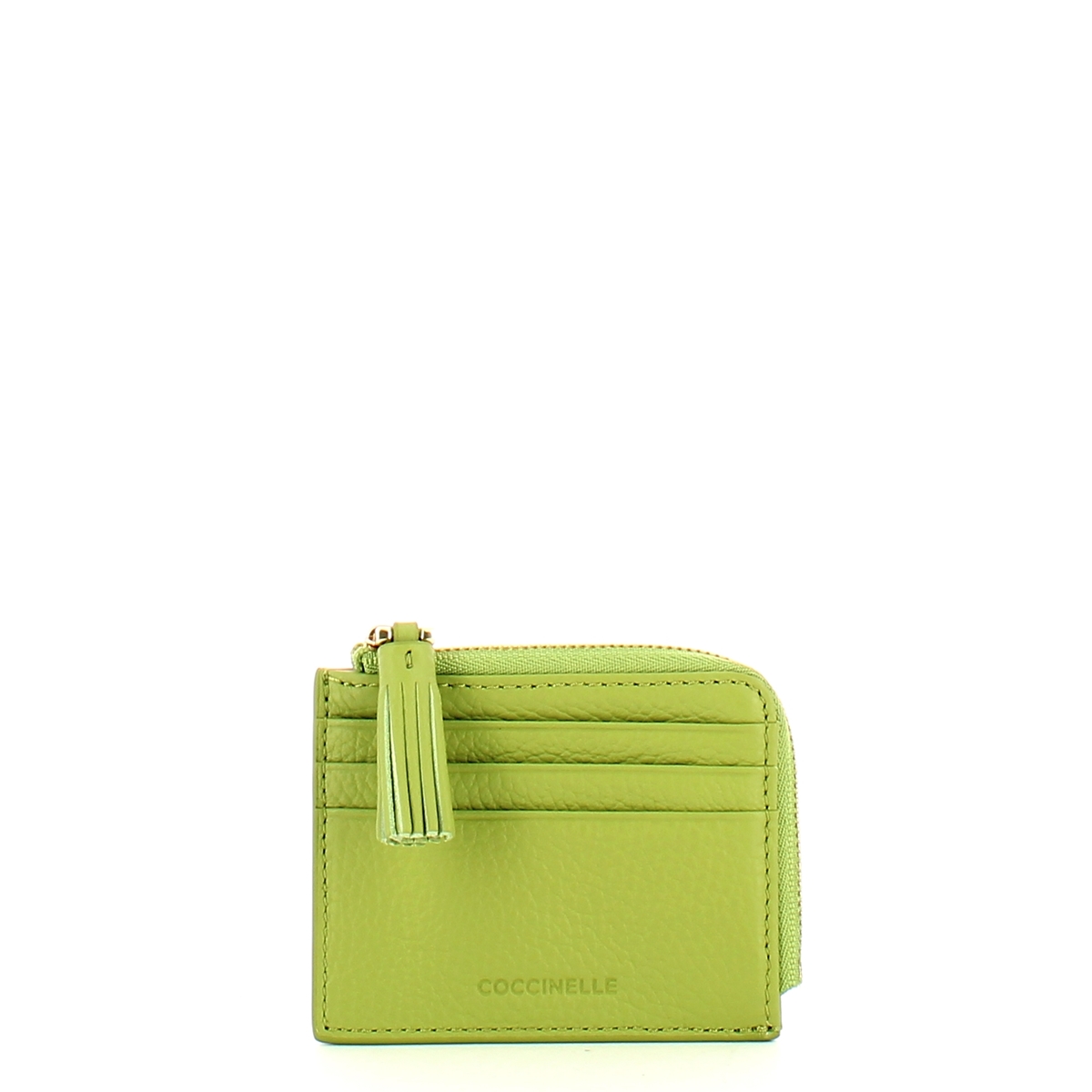 Coccinelle Bustina Porta Carte di Credito con nappina Guacamole - 1 Coccinelle Bustina Porta Carte di Credito con nappina Guacamole - 1