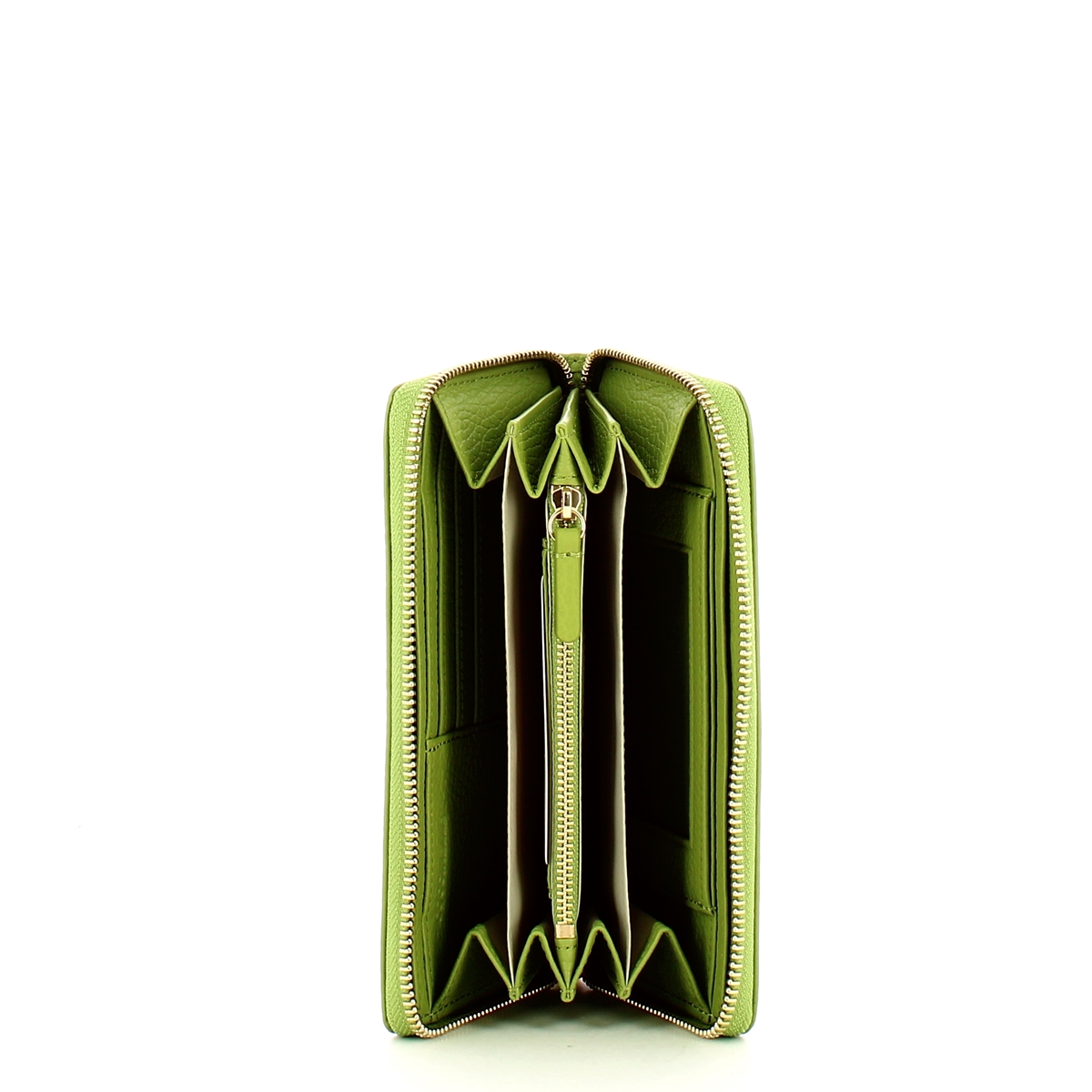 Coccinelle Portafoglio Metallic Soft Large Zip Around Guacamole - 3 Coccinelle Portafoglio Metallic Soft Large Zip Around Guacamole - 3