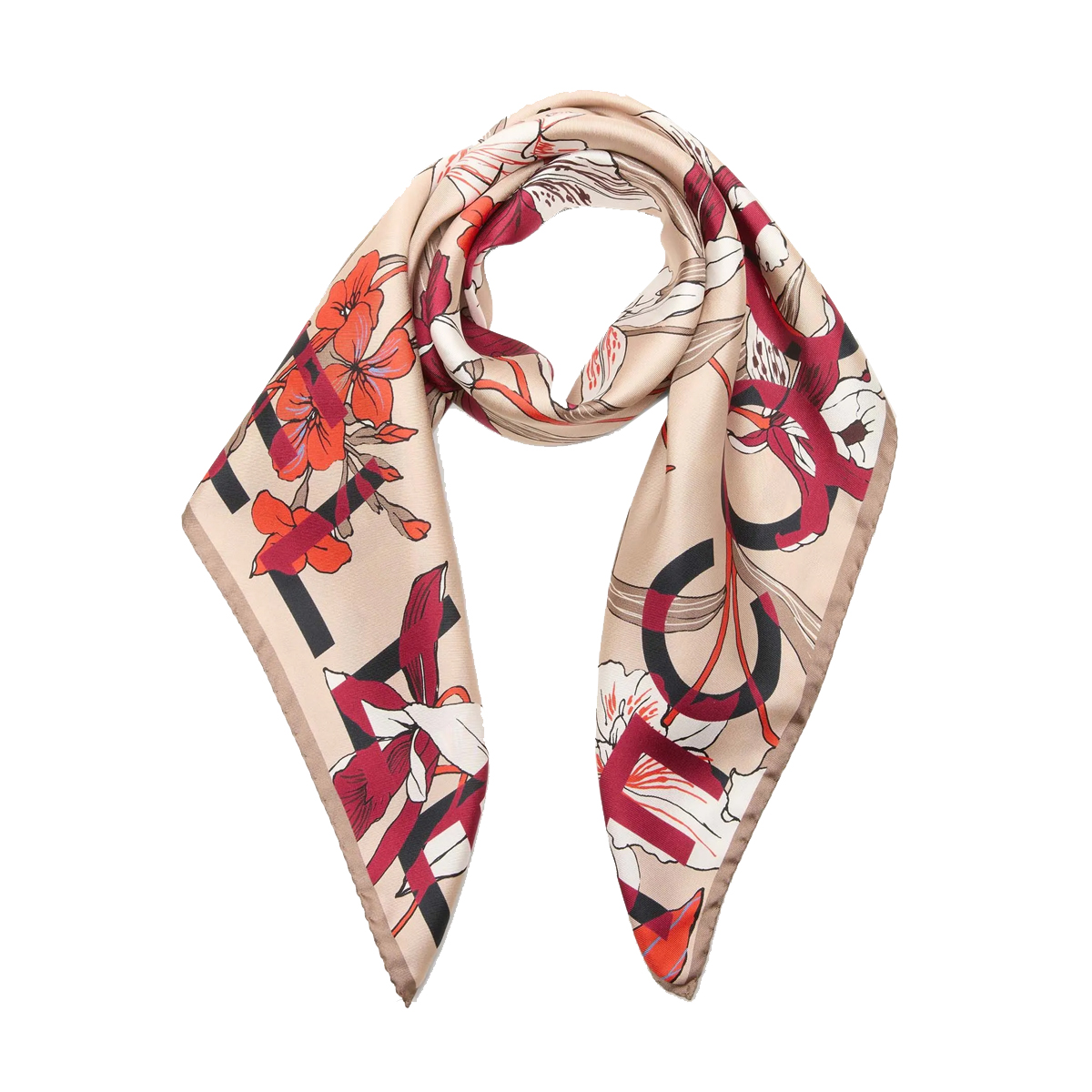 Coccinelle Foulard Jardin de Flores Multi Rosette - 2 Coccinelle Foulard Jardin de Flores Multi Rosette - 2