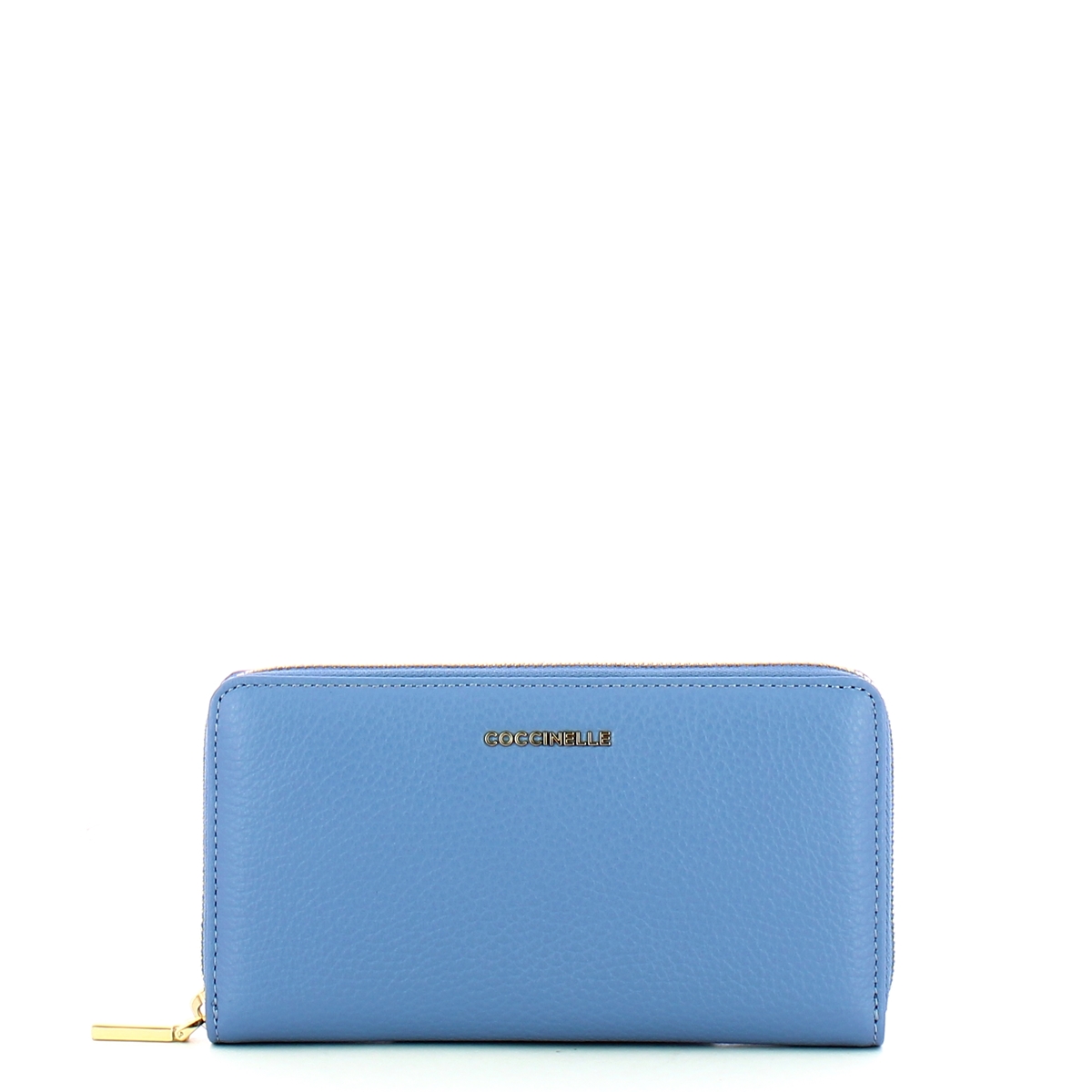 Coccinelle Portafoglio Metallic Soft Large Zip Around Azul - 1 Coccinelle Portafoglio Metallic Soft Large Zip Around Azul - 1