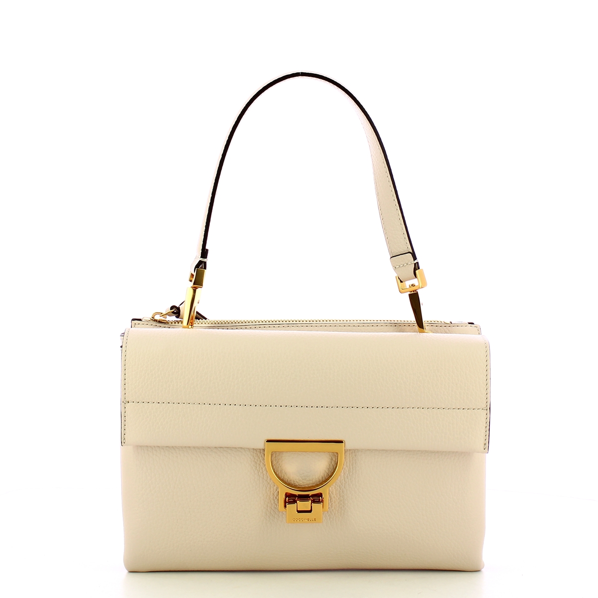 Coccinelle Borsa a mano Arlettis Signature Lambskin White - 1 Coccinelle Borsa a mano Arlettis Signature Lambskin White - 1