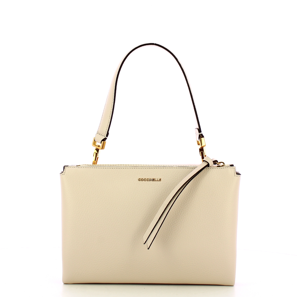 Coccinelle Borsa a mano Arlettis Signature Lambskin White - 3 Coccinelle Borsa a mano Arlettis Signature Lambskin White - 3
