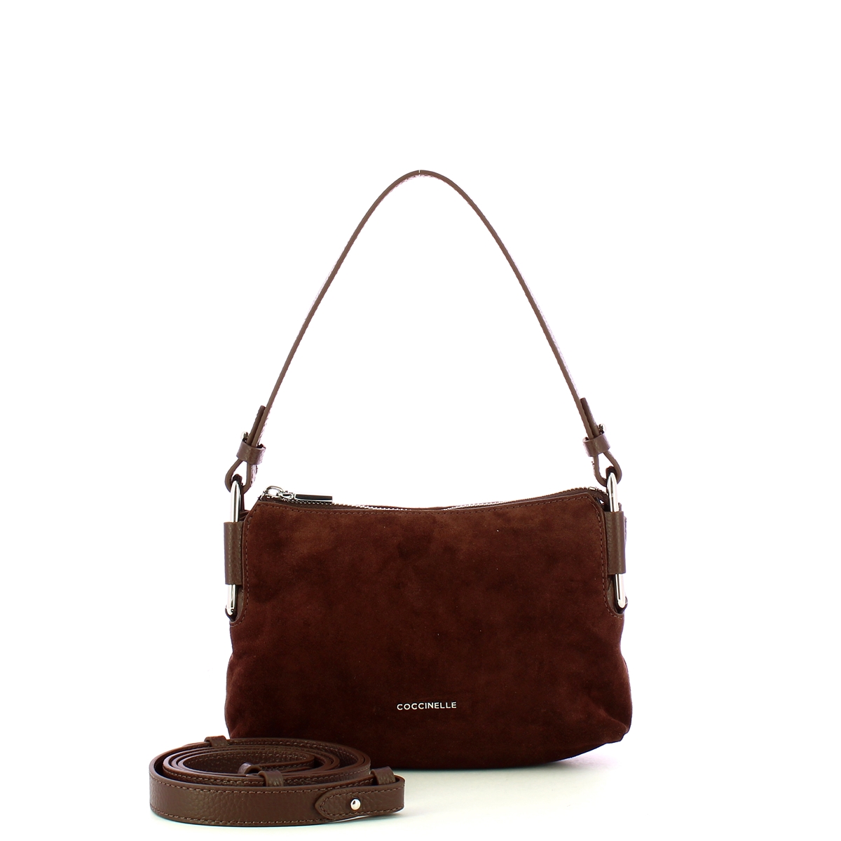 Coccinelle Borsa a mano Mini Bag Rebekka Suede Brunette - 4 Coccinelle Borsa a mano Mini Bag Rebekka Suede Brunette - 4