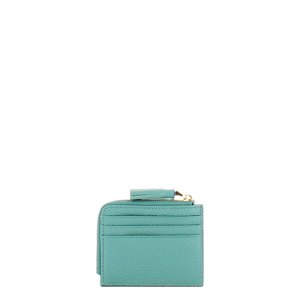Coccinelle Bustina Porta Carte di Credito con nappina Arctic Blue - 2