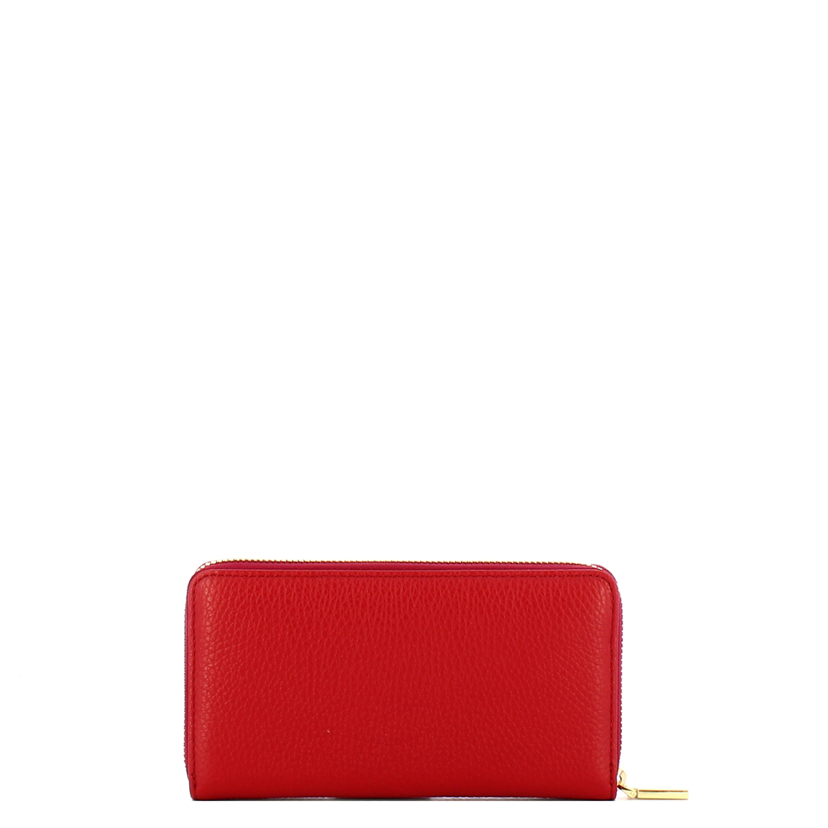Coccinelle Portafoglio Metallic Soft Large Zip Around Ruby - 2