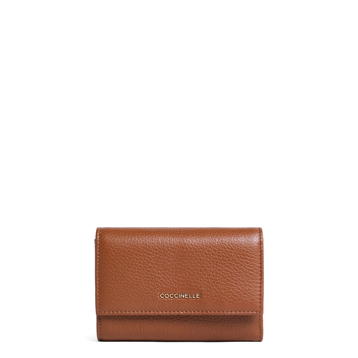 Coccinelle Portafoglio Medio Metallic Soft Cognac - 1