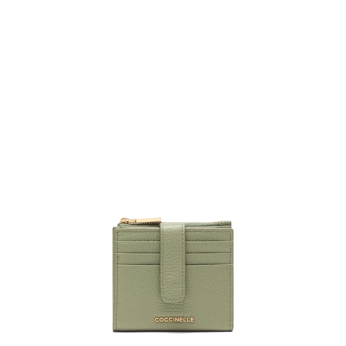 Coccinelle Porta Tessere Metallic Soft Small Greenery - 1