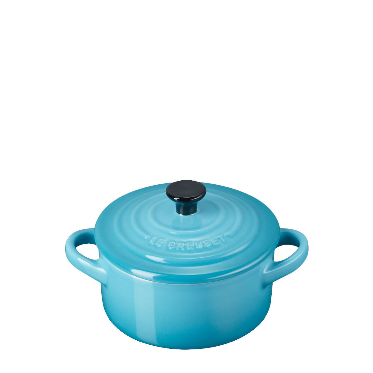 Le Creuset Mini Coccotte Rotonda 10 cm Blu Caribe - 2 Le Creuset Mini Coccotte Rotonda 10 cm Blu Caribe - 2