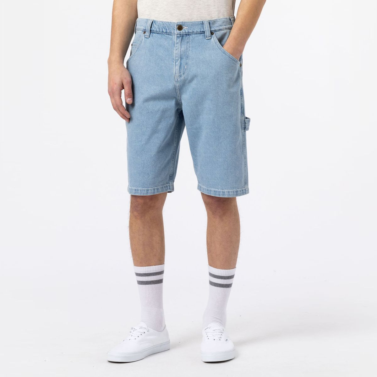 Dickies Jeans Shorts Garyville Vintage Aged Blue - 3