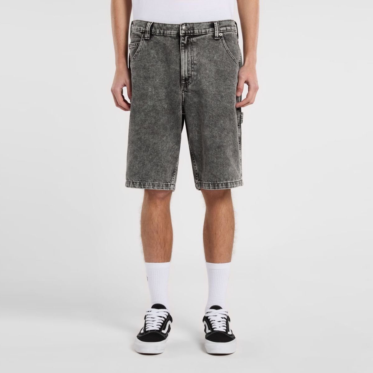 Dickies Jeans Shorts Garyville Light Gray Wash - 2