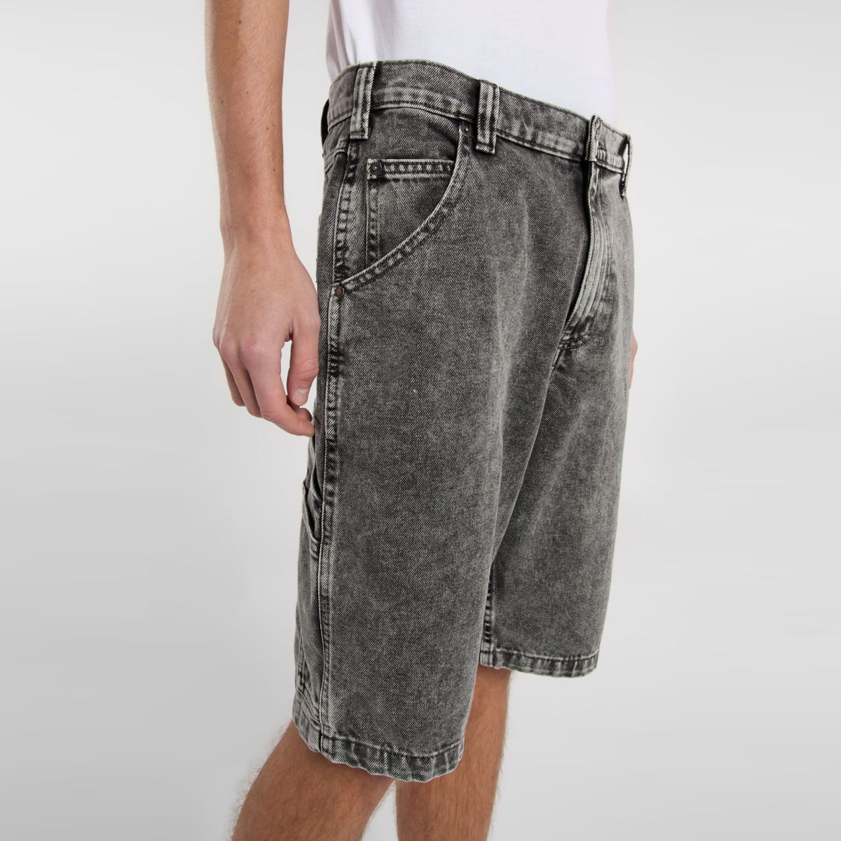Dickies Jeans Shorts Garyville Light Gray Wash - 6