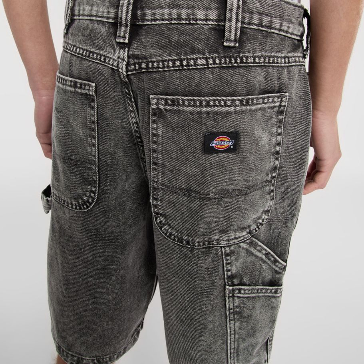 Dickies Jeans Shorts Garyville Light Gray Wash - 7