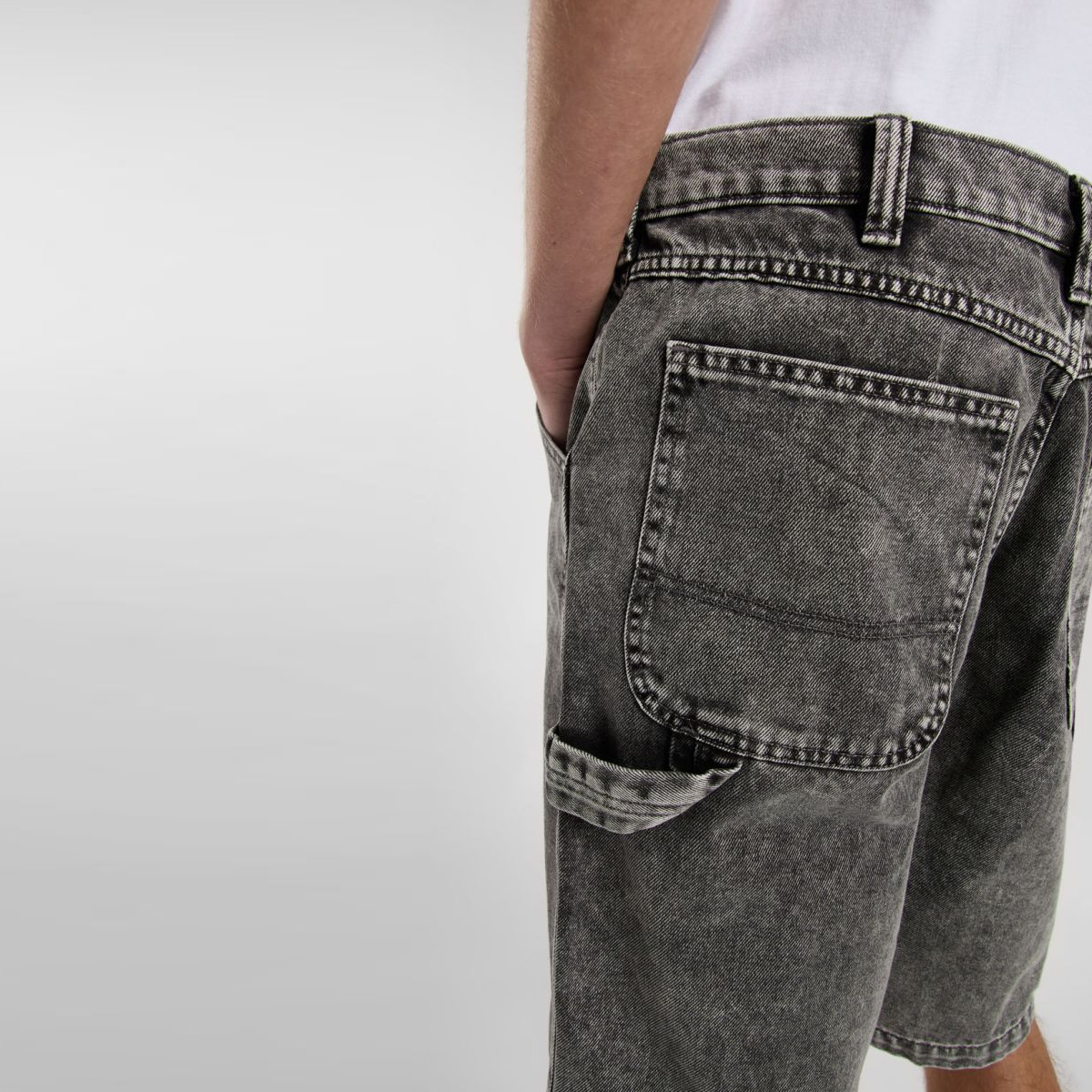 Dickies Jeans Shorts Garyville Light Gray Wash - 8