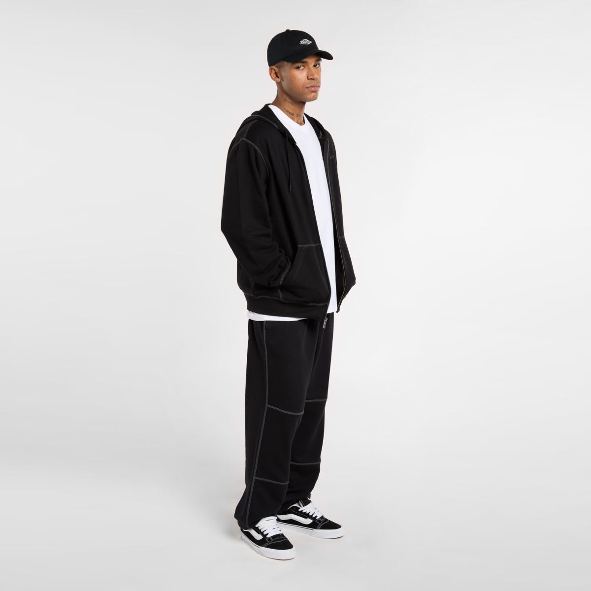 Dickies Felpa Roy FZ Hoodie Black - 4