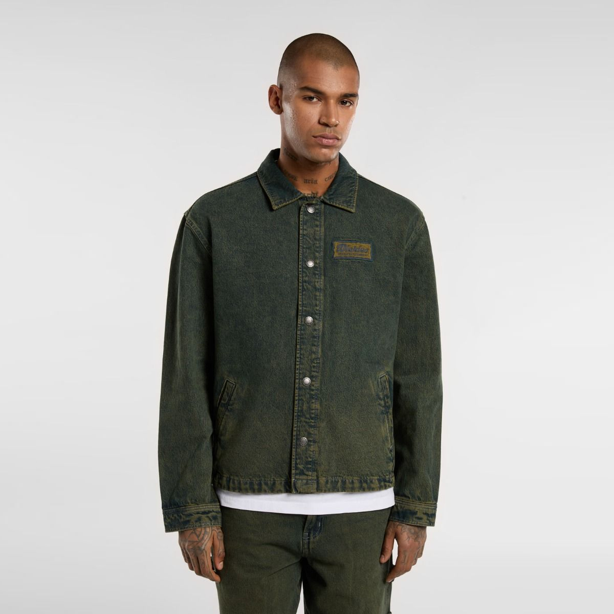 Dickies Giacca Lewistown Denim Green Tone Fade - 2 Dickies Giacca Lewistown Denim Green Tone Fade - 2