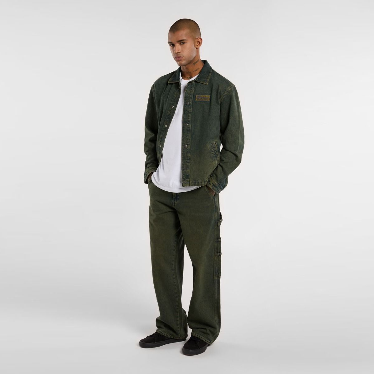 Dickies Giacca Lewistown Denim Green Tone Fade - 4 Dickies Giacca Lewistown Denim Green Tone Fade - 4